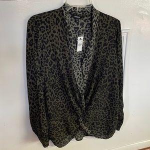Express Cheetah Print Blouse